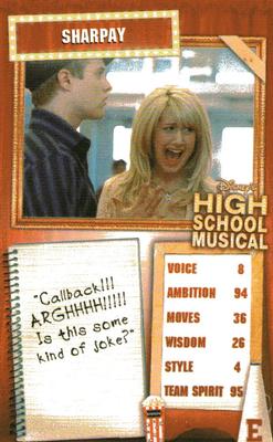2007 Top Trumps Specials High School Musical #NNO Sharpay Front