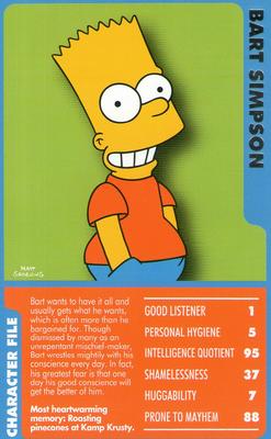 2007 Top Trumps Specials The Simpsons Classic Collection Volume 2 #NNO Bart Simpson Front