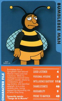 2007 Top Trumps Specials The Simpsons Classic Collection Volume 2 #NNO Bumblebee Man Front