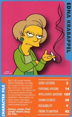 2007 Top Trumps Specials The Simpsons Classic Collection Volume 2 #NNO Edna Krabappel Front