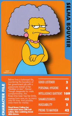 2007 Top Trumps Specials The Simpsons Classic Collection Volume 2 #NNO Selma Bouvier Front