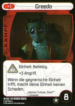 2007 Star Wars Pocketmodel TCG (German Version) #55 Greedo Front