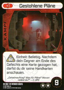 2007 Star Wars Pocketmodel TCG (German Version) #68 Stolen Plans Front