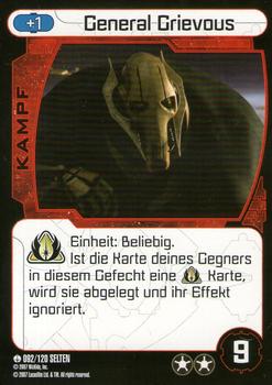 2007 Star Wars Pocketmodel TCG (German Version) #92 General Grievous Front