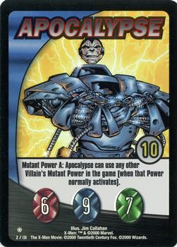 2000 Wizards X-Men #2 Apocalypse Front