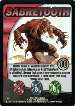 2000 Wizards X-Men #15 Sabretooth Front