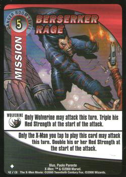 2000 Wizards X-Men #42 Berserker Rage Front