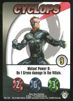 2000 Wizards X-Men #122 Cyclops Front