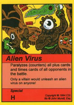 1994 Card Sharks Super Deck! TCG #NNO Alien Virus Front