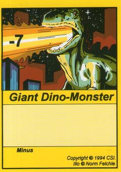 1994 Card Sharks Super Deck! TCG #NNO Giant Dino-Monster Front