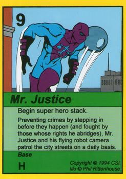 1994 Card Sharks Super Deck! TCG #NNO Mr. Justice Front