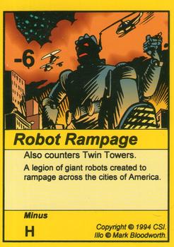 1994 Card Sharks Super Deck! TCG #NNO Robot Rampage Front