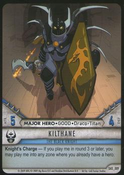 2009 Upper Deck Huntik - Secrets and Seekers #9 Kilthane - The Black Knight Front