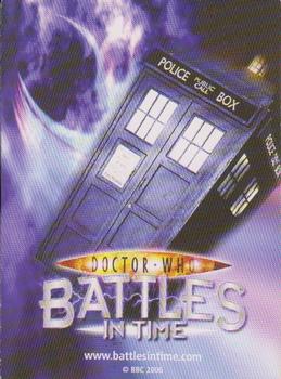 2006 Doctor Who Battles in Time Exterminator #6 The Editor Back