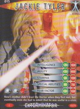 2006 Doctor Who Battles in Time Exterminator #15 Jackie Tyler Front