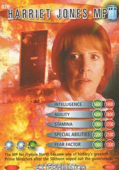 2006 Doctor Who Battles in Time Exterminator #20 Harriet Jones MP Front