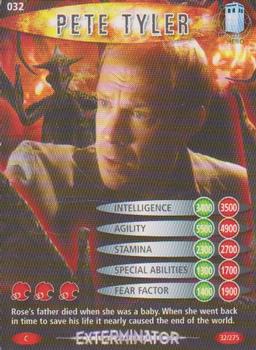 2006 Doctor Who Battles in Time Exterminator #32 Pete Tyler Front