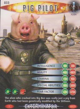 2006 Doctor Who Battles in Time Exterminator #33 Pig Pilot Front