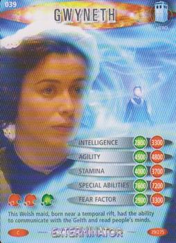 2006 Doctor Who Battles in Time Exterminator #39 Gwyneth Front