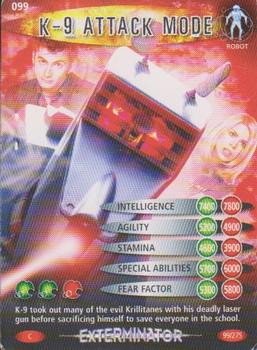 2006 Doctor Who Battles in Time Exterminator #99 K9 Attack Mode Front