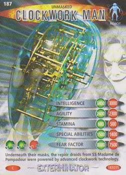 2006 Doctor Who Battles in Time Exterminator #187 Unmasked Clockwork Man Front
