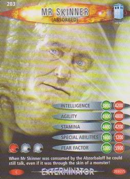 2006 Doctor Who Battles in Time Exterminator #203 Mr Skinner (Absorbed) Front
