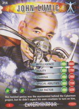 2006 Doctor Who Battles in Time Exterminator #214 John Lumic Front