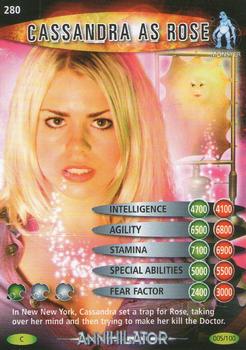 2007 Doctor Who Battles in Time Annihilator #5 Cassandra as Rose Front