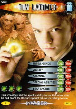 2007 Doctor Who Battles in Time Invader #165 Tim Latimer Front