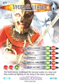 2008 Doctor Who Battles in Time Ultimate Monsters #71 Sycorax Leader (Swordfighting) Front