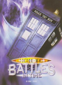 2008 Doctor Who Battles in Time Ultimate Monsters #127 Sontaran (Unmasking) Back