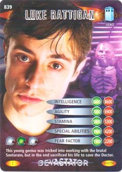 2008 Doctor Who Battles in Time Devastator #14 Luke Rattigan Front