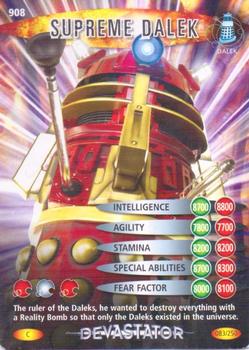 2008 Doctor Who Battles in Time Devastator #83 Supreme Dalek Front