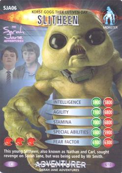 2009 Doctor Who Battles in Time Adventurer (Sarah Jane Adventures) #6 Korst Gogg Thex Lutiven Day Front