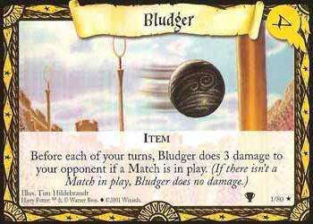 2001 Wizards Harry Potter Quidditch Cup TCG #1 Bludger Front