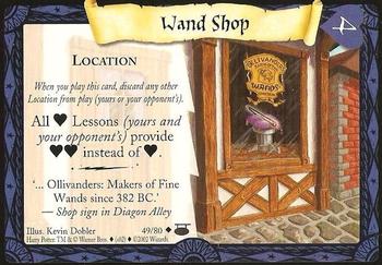 2002 Wizards Harry Potter Diagon Alley TCG #49 Wand Shop Front