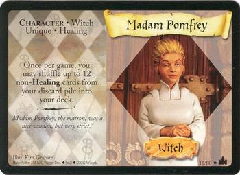 2002 Wizards Harry Potter Adventures at Hogwarts TCG #16 Madam Pomfrey Front