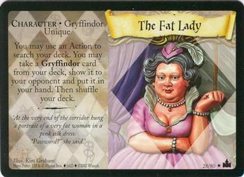 2002 Wizards Harry Potter Adventures at Hogwarts TCG #28 The Fat Lady Front