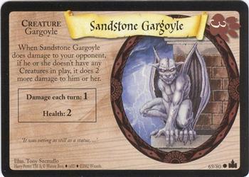 2002 Wizards Harry Potter Adventures at Hogwarts TCG #69 Sandstone Gargoyle Front