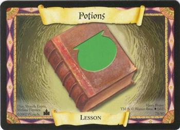 2002 Wizards Harry Potter Adventures at Hogwarts TCG #78 Potions Front