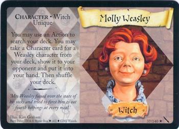 2002 Wizards Harry Potter Chamber of Secrets TCG #37 Molly Weasley Front