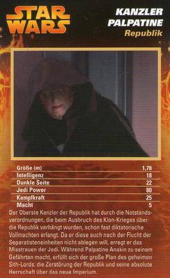 2012 Top Trumps Specials Star Wars Episodes I-III (German) #NNO Kanzler Palpatine Front