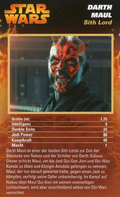 2012 Top Trumps Specials Star Wars Episodes I-III (German) #NNO Darth Maul Front