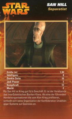 2012 Top Trumps Specials Star Wars Episodes I-III (German) #NNO San Hill Front