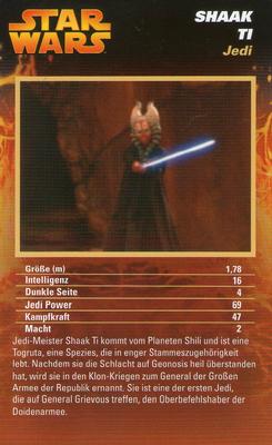 2012 Top Trumps Specials Star Wars Episodes I-III (German) #NNO Shaak Ti Front