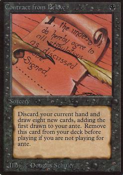 1993 Magic the Gathering Alpha #NNO Contract from Below Front