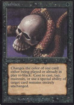 1993 Magic the Gathering Alpha #NNO Deathlace Front