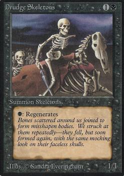 1993 Magic the Gathering Alpha #NNO Drudge Skeletons Front