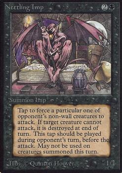1993 Magic the Gathering Alpha #NNO Nettling Imp Front