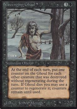 1993 Magic the Gathering Alpha #NNO Scavenging Ghoul Front